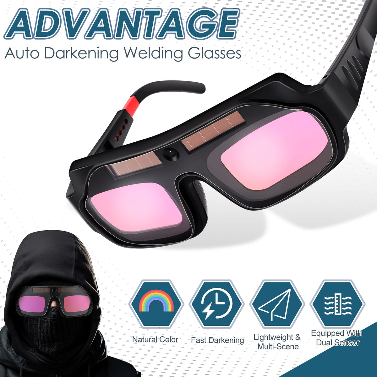 Tellegloww adjustable elastic band keeps glasses secure during work