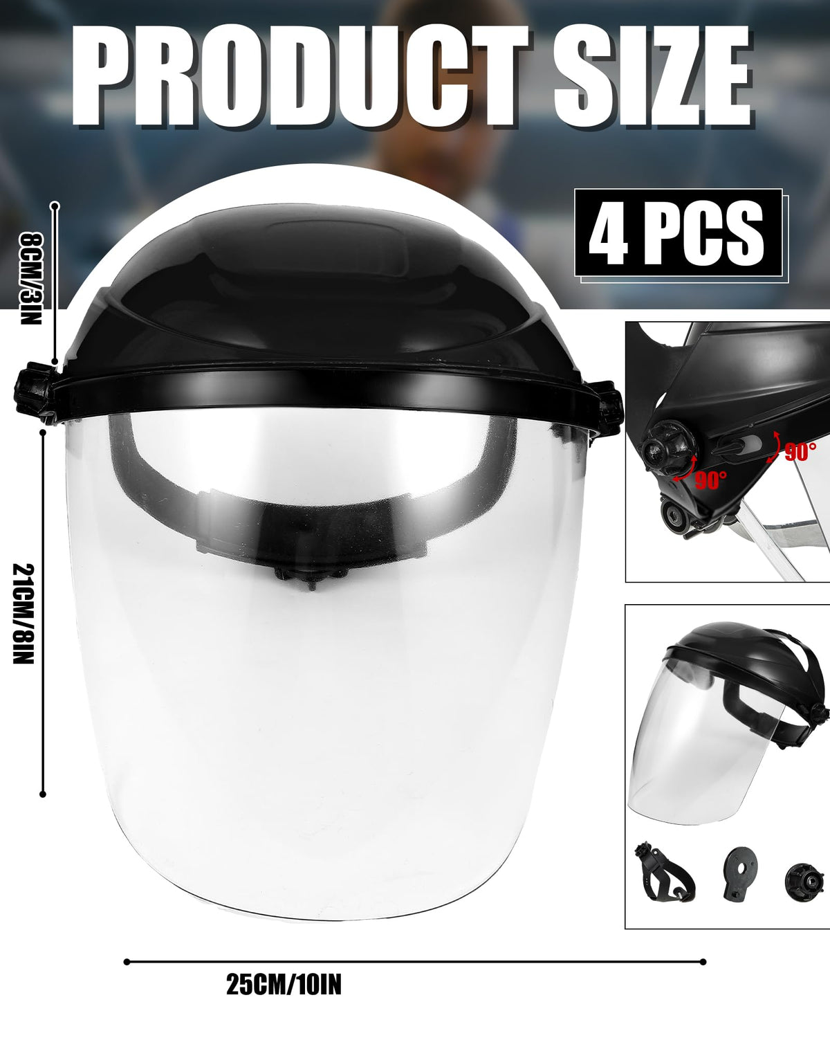 Tellegloww adjustable headgear enables a secure, comfortable fit for long work sessions.