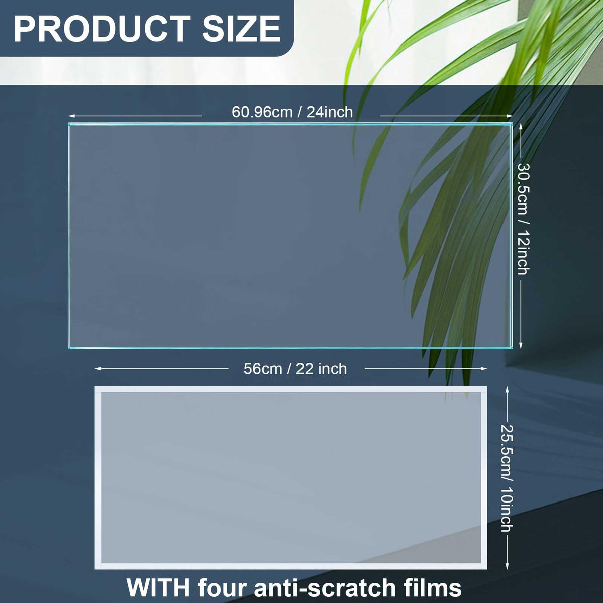 Tellegloww inner lens protector four-pcs for long-lasting cabinet visibility.