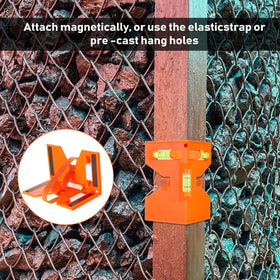 Tellegloww magnetic edge secures tool on metal surfaces during work.