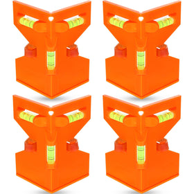 Tellegloww magnetic post level set with four units for quick pipe alignment.