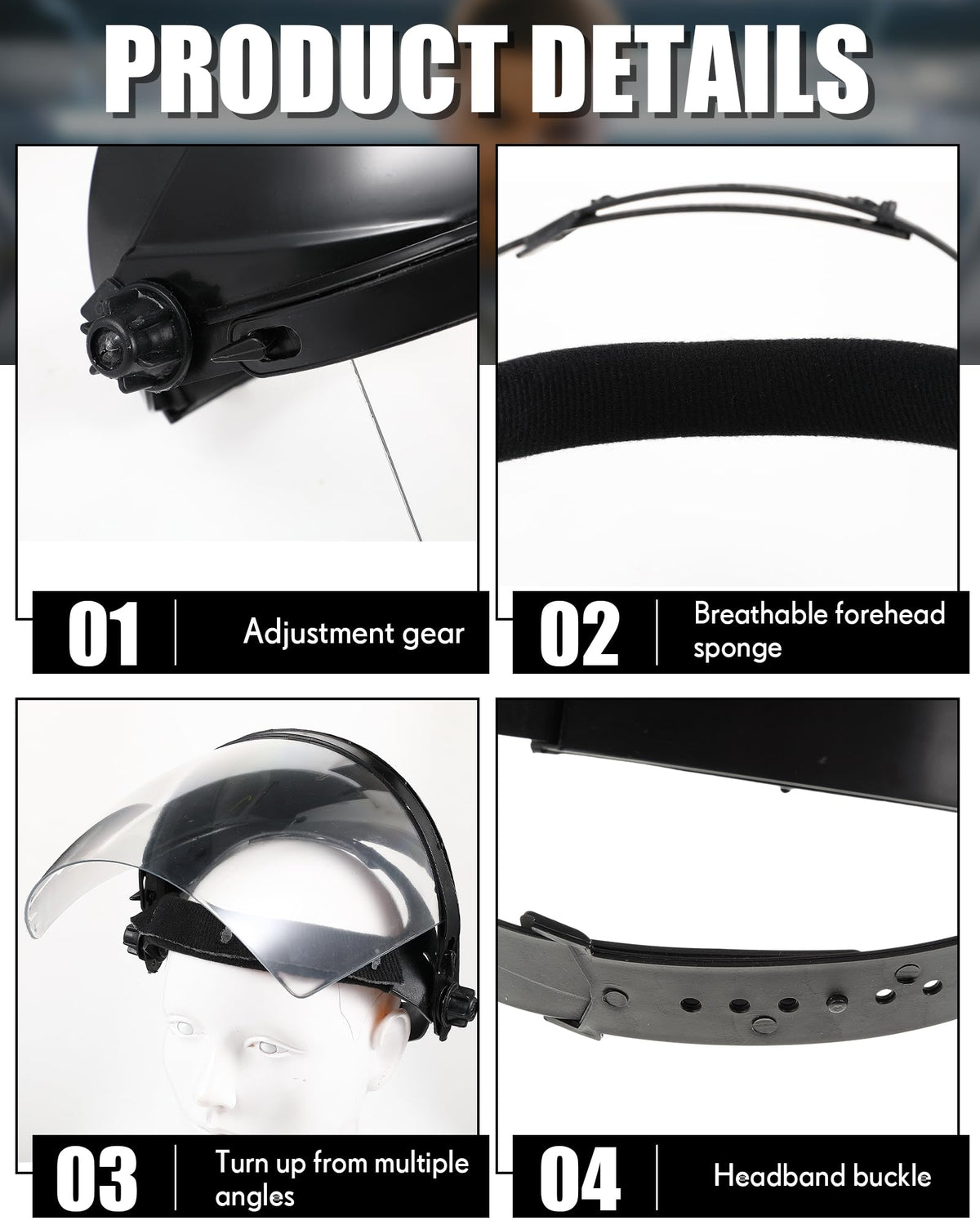 Tellegloww wraparound shield delivers wide visibility and debris protection for woodworking.