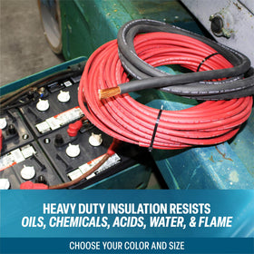 TEMCo 2AWG battery cable cross-section with thick insulation