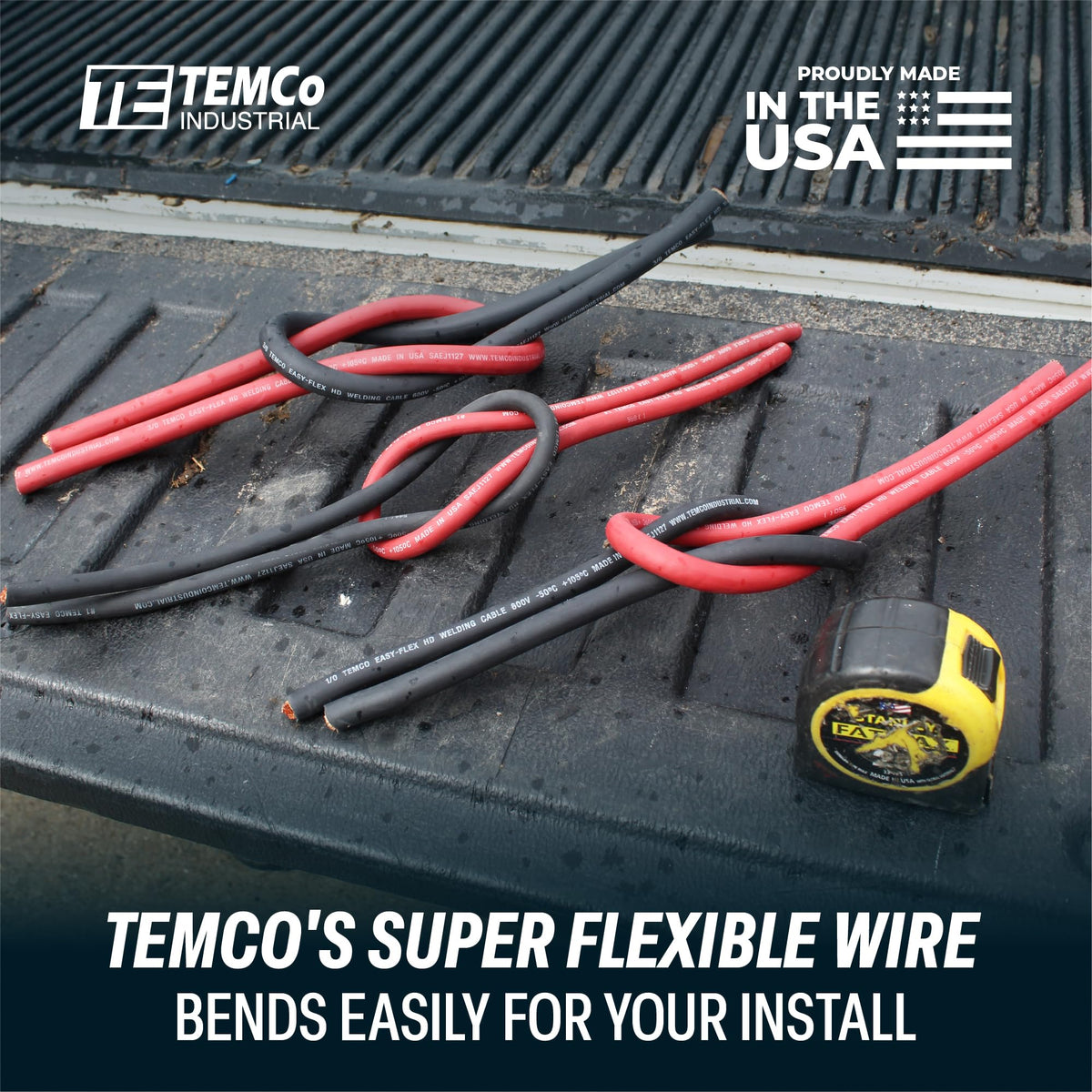 TEMCo Easy-Flex copper conductor close-up showing OFC strands