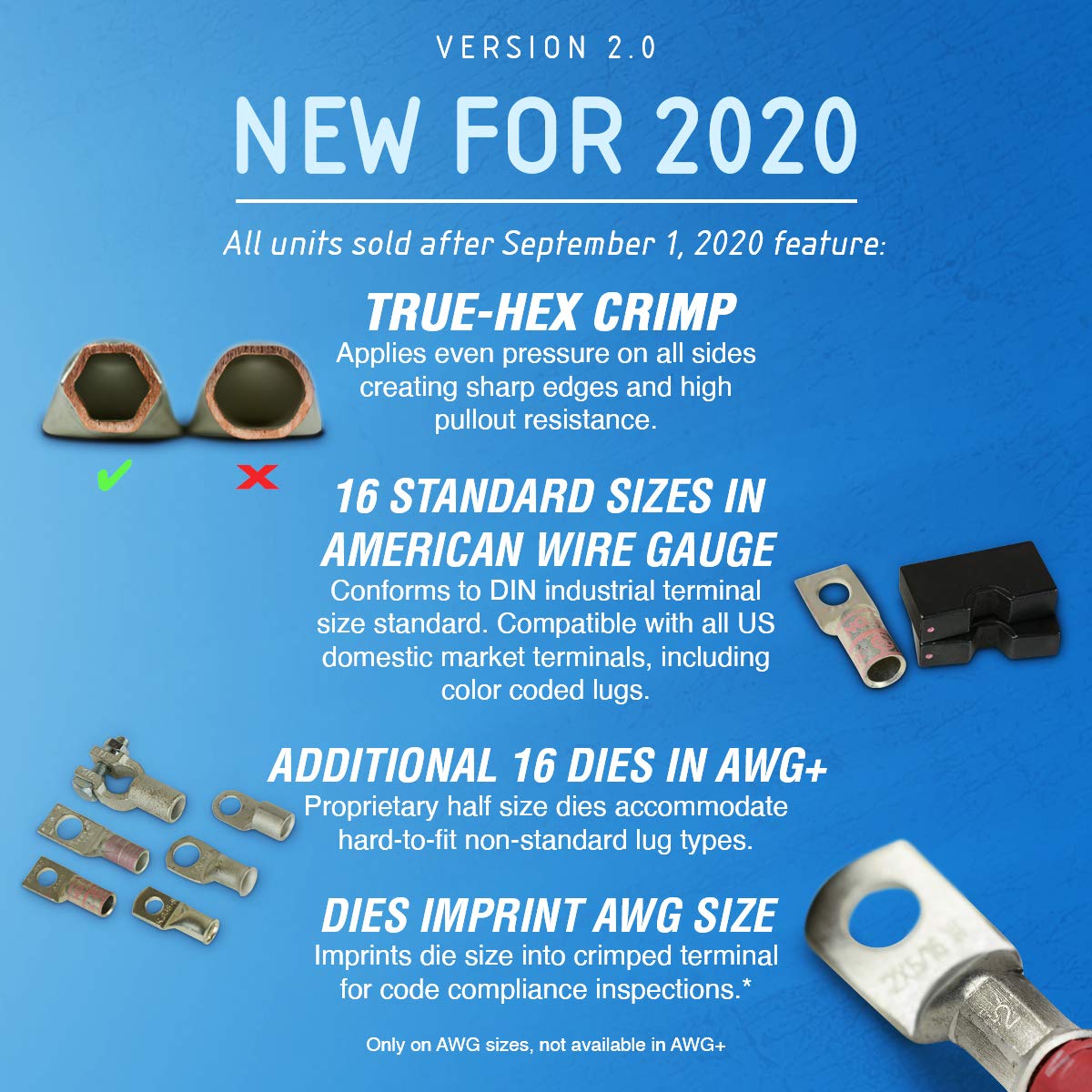 TEMCo TH0005 in-hand crimping action for fast, controlled wire connections.