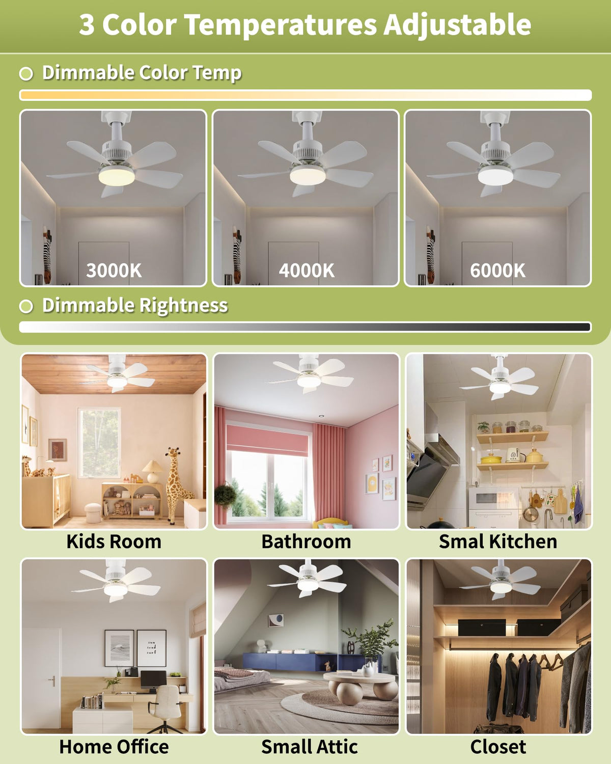 Temctrl socket breeze ceiling fan with precision-balanced blades for stable operation in workshops.