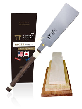 Temple Tool Japanese pull saw 9-5 Ryoba full tool for versatile cutting.