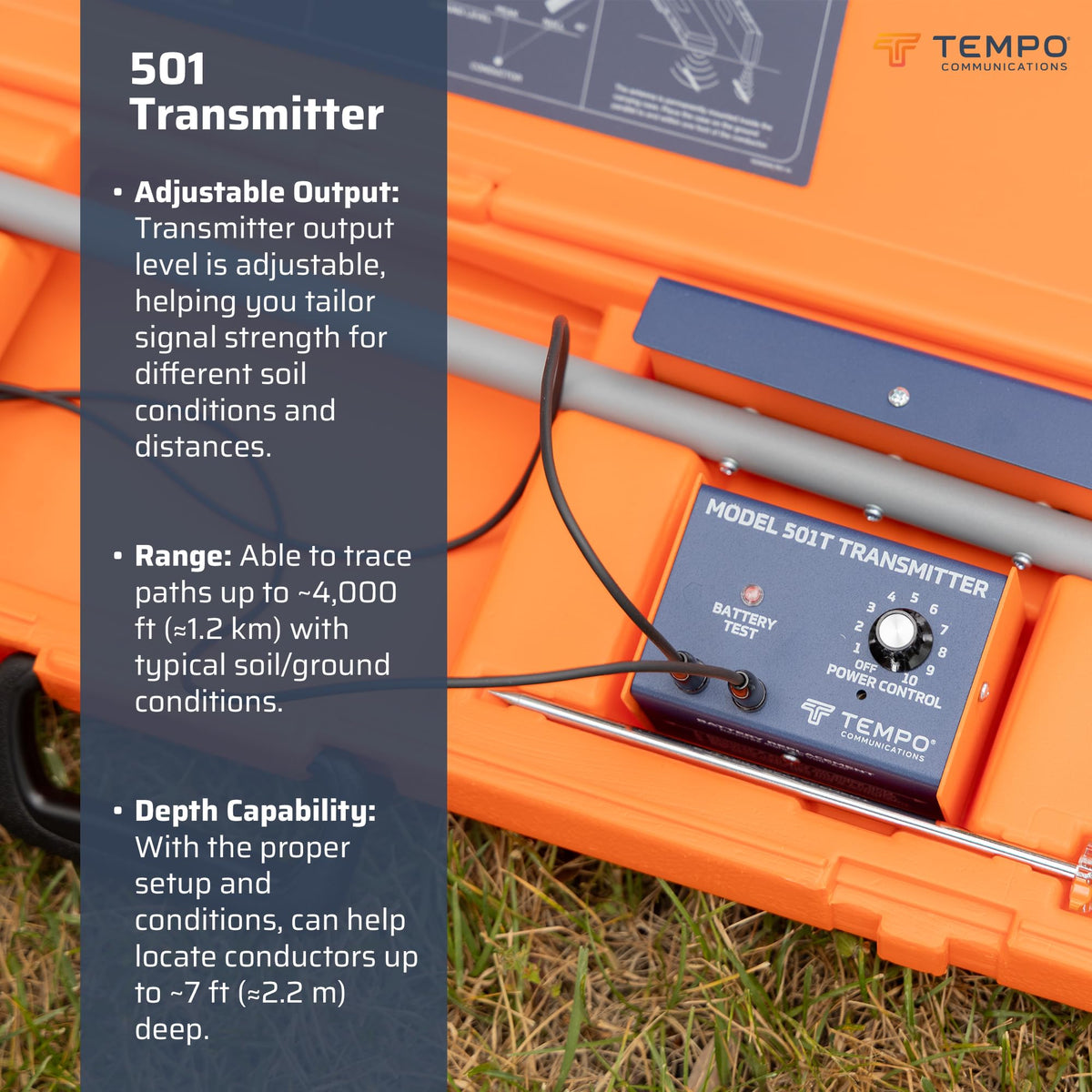 TEMPO 501 inductive clamp locates lines without direct connection