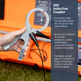 TEMPO 501 test leads with clips for secure connections