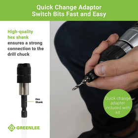 Quick change adaptor speeds setup and task switching.