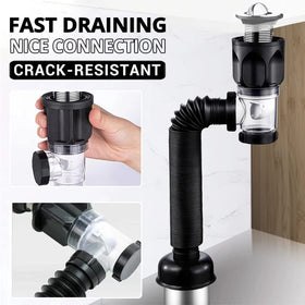 Tempsnow anti-odor drain with gasket seals to prevent leaks
