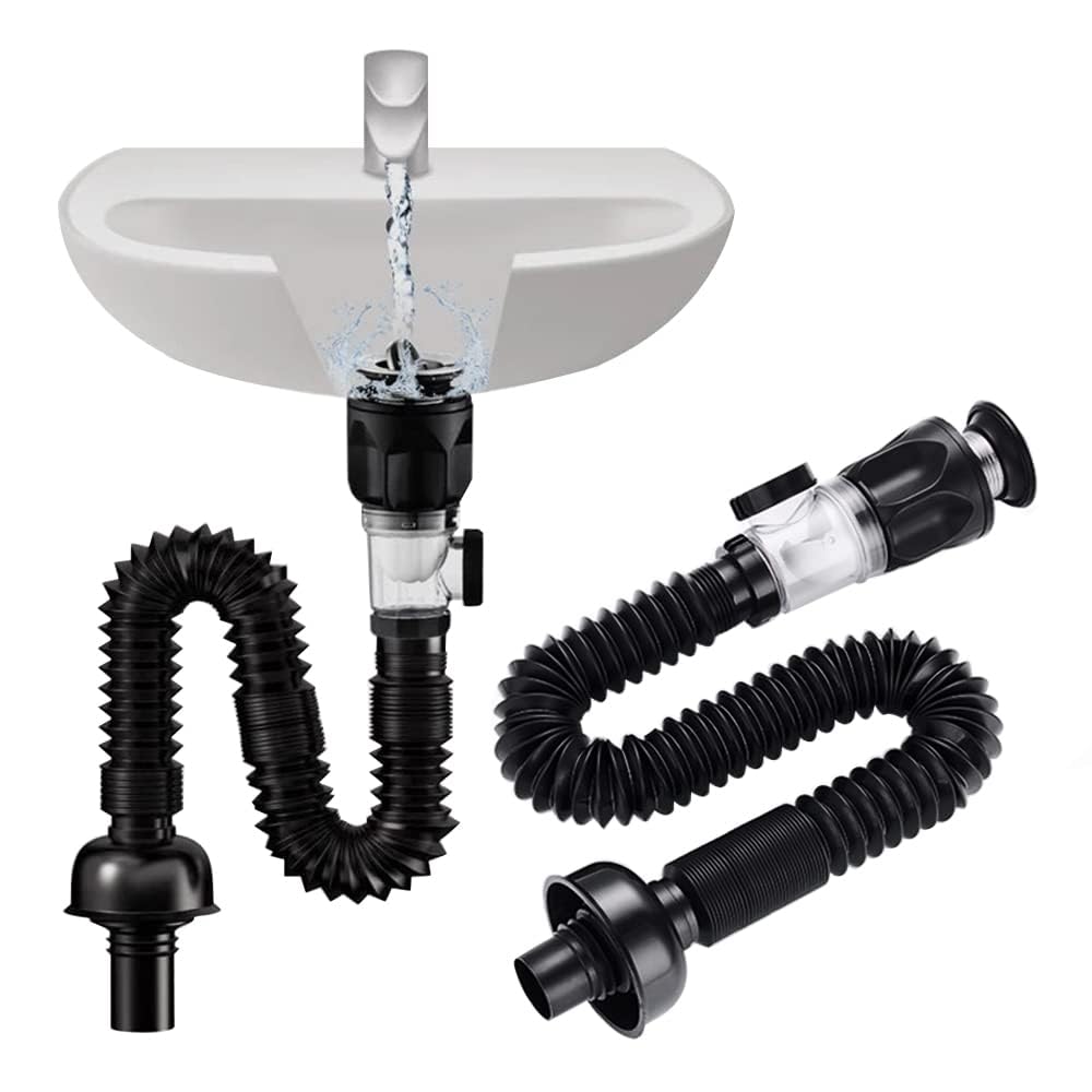 Tempsnow bathroom sink drain kit installation shown for quick, tool-free setup