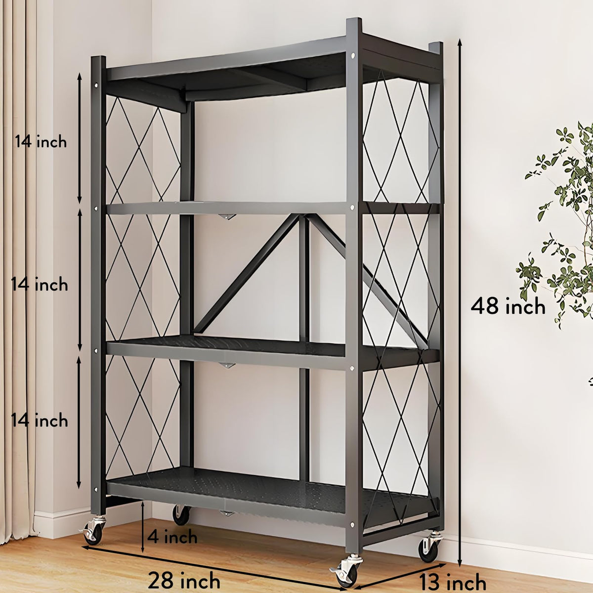 TEMZICK kitchen bakers rack with microwave stand for space-saving prep