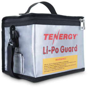 Tenergy fire retardant Lipo Bag opened to show a roomy LiPo packing area