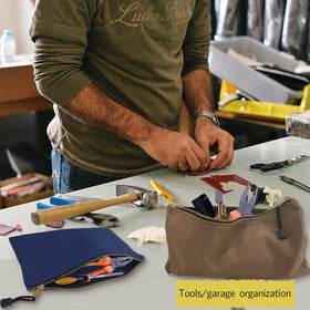 TENGYES home, work, and travel storage keeps supplies neatly accessible.