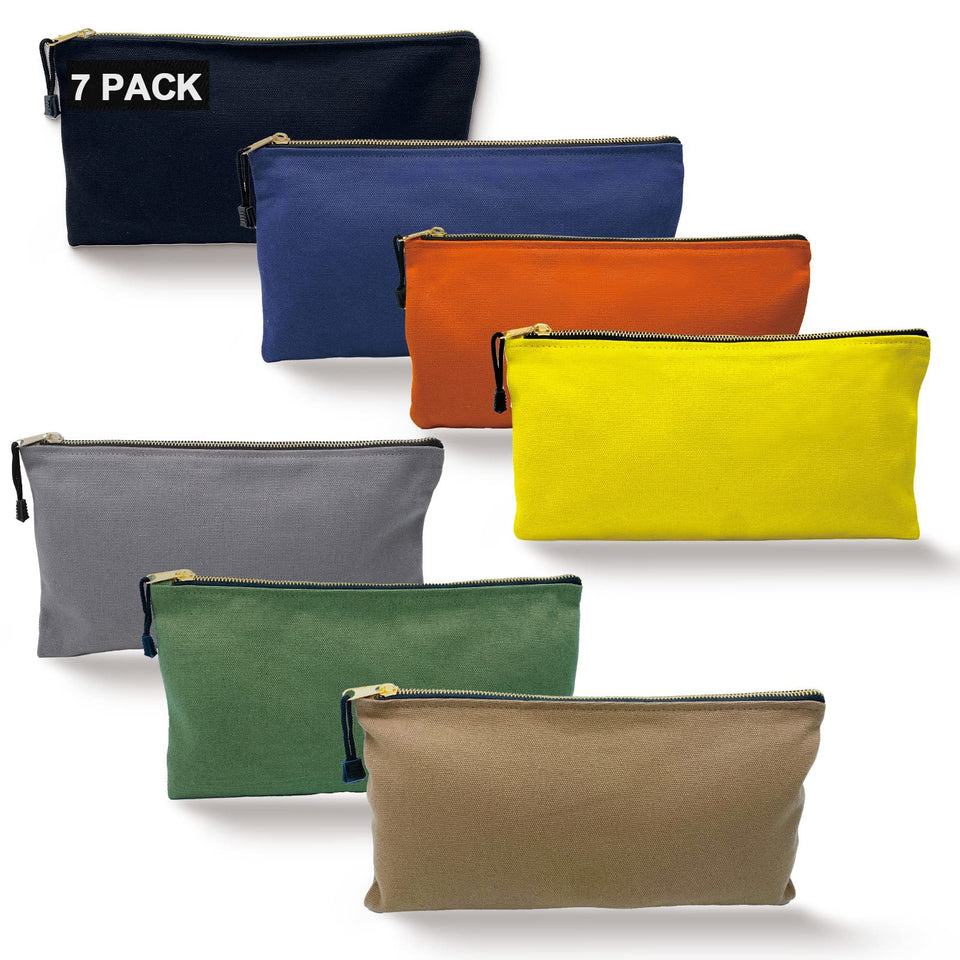 TENGYES heavy-duty canvas tool bag organizer with 12.5 inch pouch for tools.