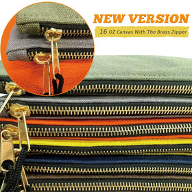 TENGYES seven-pack zipper pouches in assorted colors for organized DIY projects.