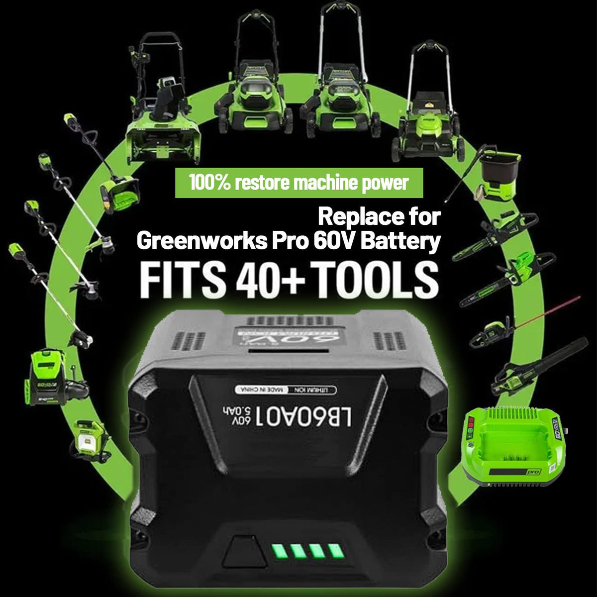 TenHutt battery supports up to 1000 recharge cycles for longevity.