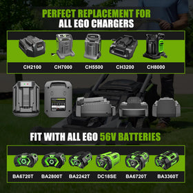 TenHutt CH2100 works with EGO 56V batteries for flexible power options.