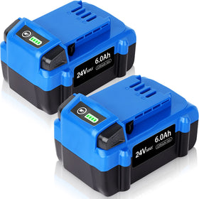 TenHutt kobalt 24V 6.0Ah battery pack increases runtime for cordless tools.