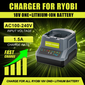 TenHutt P118 highlights broad Ryobi 18V battery compatibility.