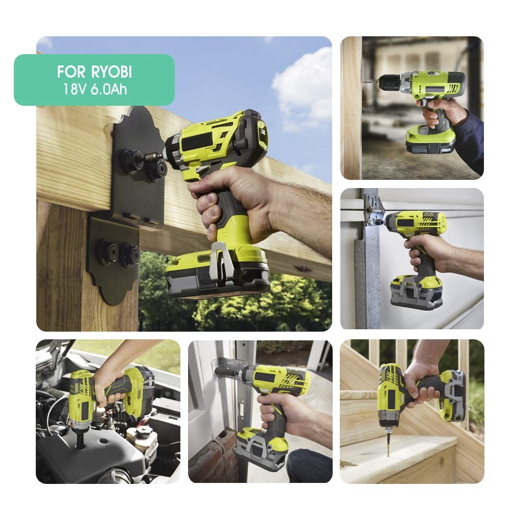 TenHutt two-battery pack supports uninterrupted work with Ryobi tools.