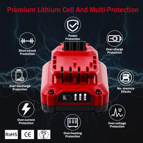 TenHutt Uprade battery compatible with Craftsman 20V V20 Max tools