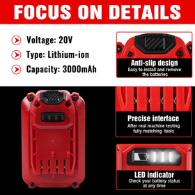 TenHutt Uprade 3.0Ah battery showing microchip protection for longevity