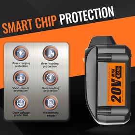 TenHutt battery with safety features and BMS iconography