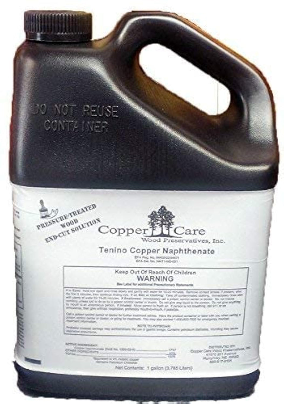Tenino Copper Naphthenate 17% bottle pour for exterior wood protection