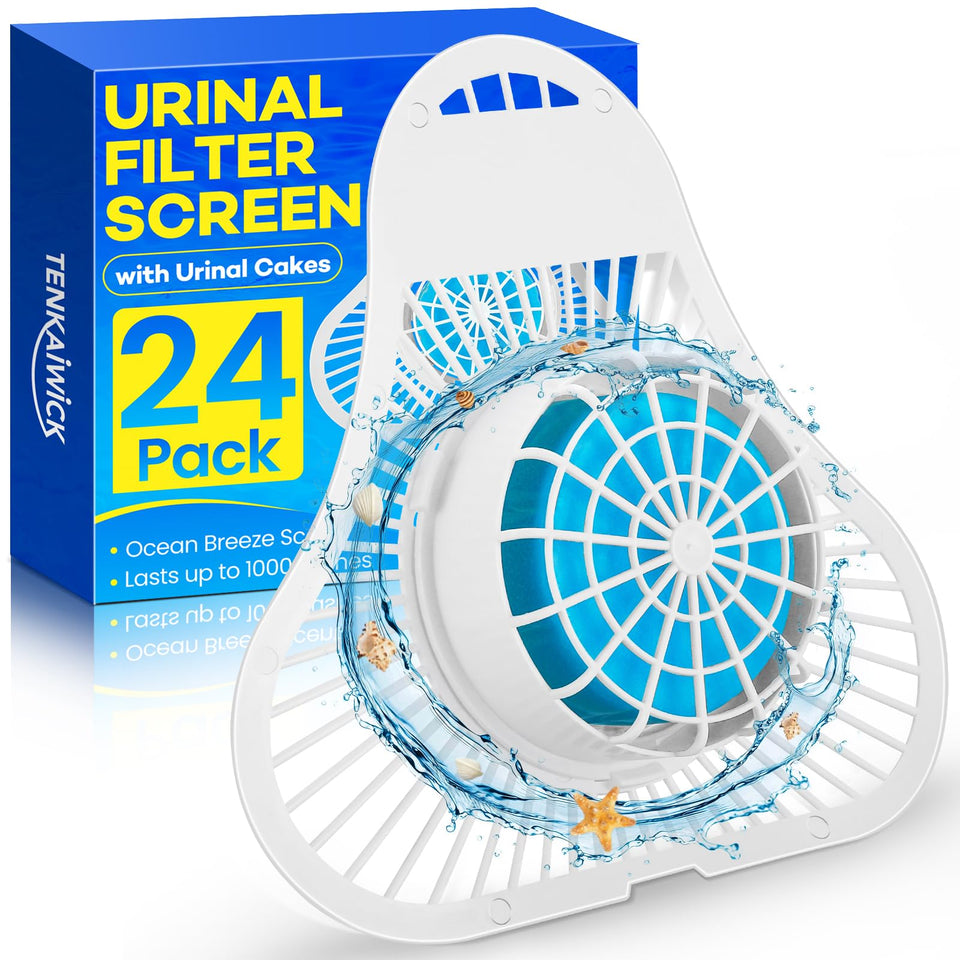 TENKAIWICK Ocean Breeze urinal screen packaging for large facilities
