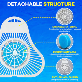 TENKAIWICK urinal cake lasts up to 1000 flushes for reliable odor control.