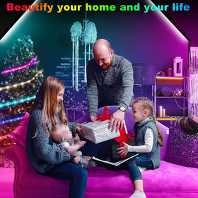 Tenmiro living room with party mood and color cycling