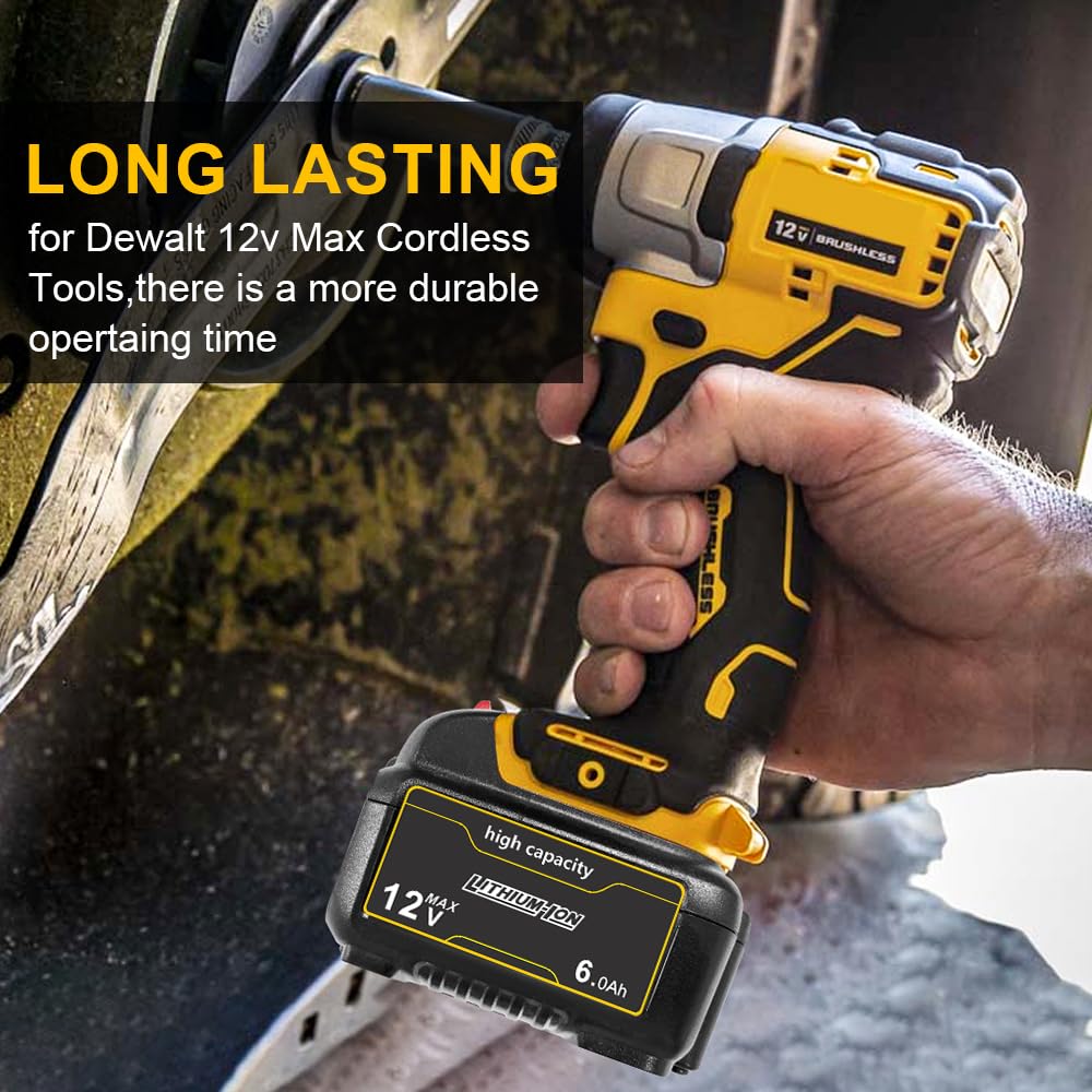 TENMOER DeWalt 12V battery charger compatibility with DCB101 and DCB118