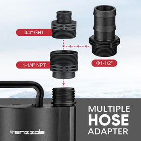 Tenzzola sump pump used for pool, basement, and pond drainage