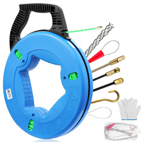 Teodute fish tape displayed at full length for long wiring runs.