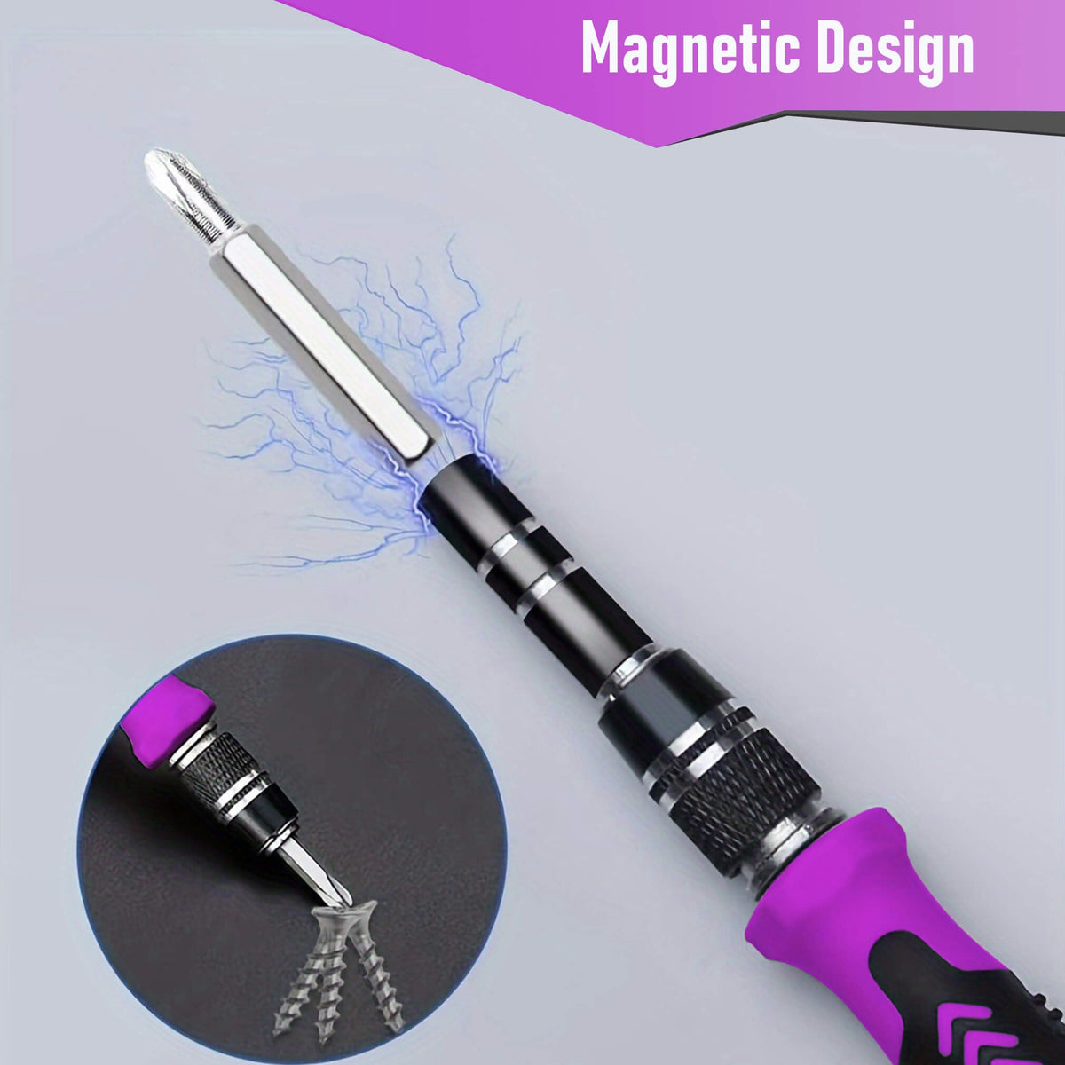 TEOFix magnetic screwdriver bits enable quick, secure screw alignment during repairs