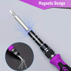 TEOFix magnetic screwdriver bits enable quick, secure screw alignment during repairs