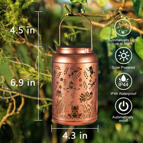 Tepaken waterproof lantern withstands rain for year-round garden charm