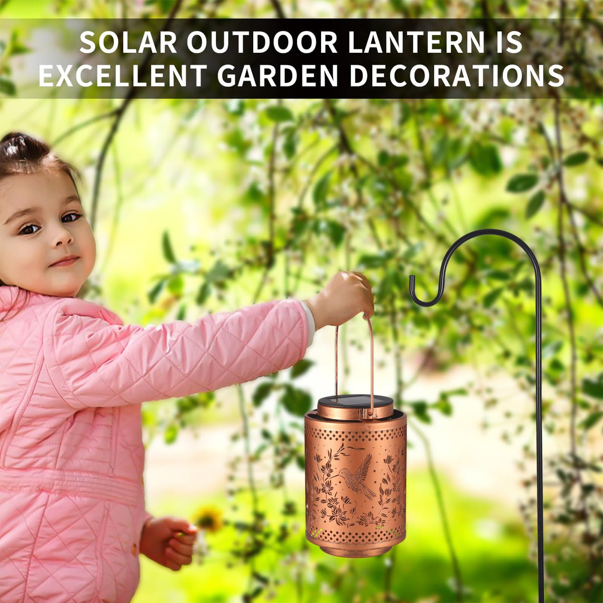 Tepaken 2-pack garden lights brighten porches, yards, and trees.