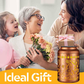 Tepaken night light creates warm glow on porch or path