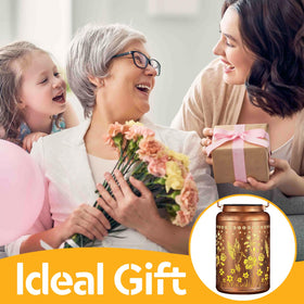 Tabletop or hanging Tepaken lantern brightens patios and walkways.
