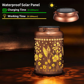 Hanging Tepaken lantern over a porch provides warm ambient lighting.