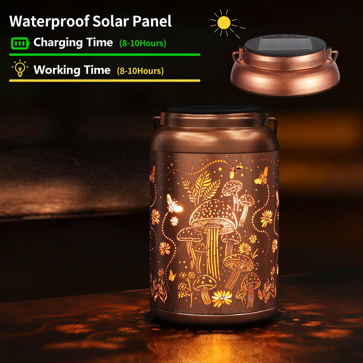 Tepaken hanging lantern illuminates trees with durable waterproof design