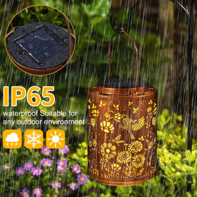 Tepaken IP65 waterproof solar lantern withstands rainy outdoor use