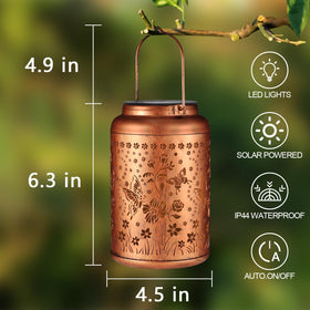 Tepaken metal outdoor lantern IP65 waterproof for all-weather use