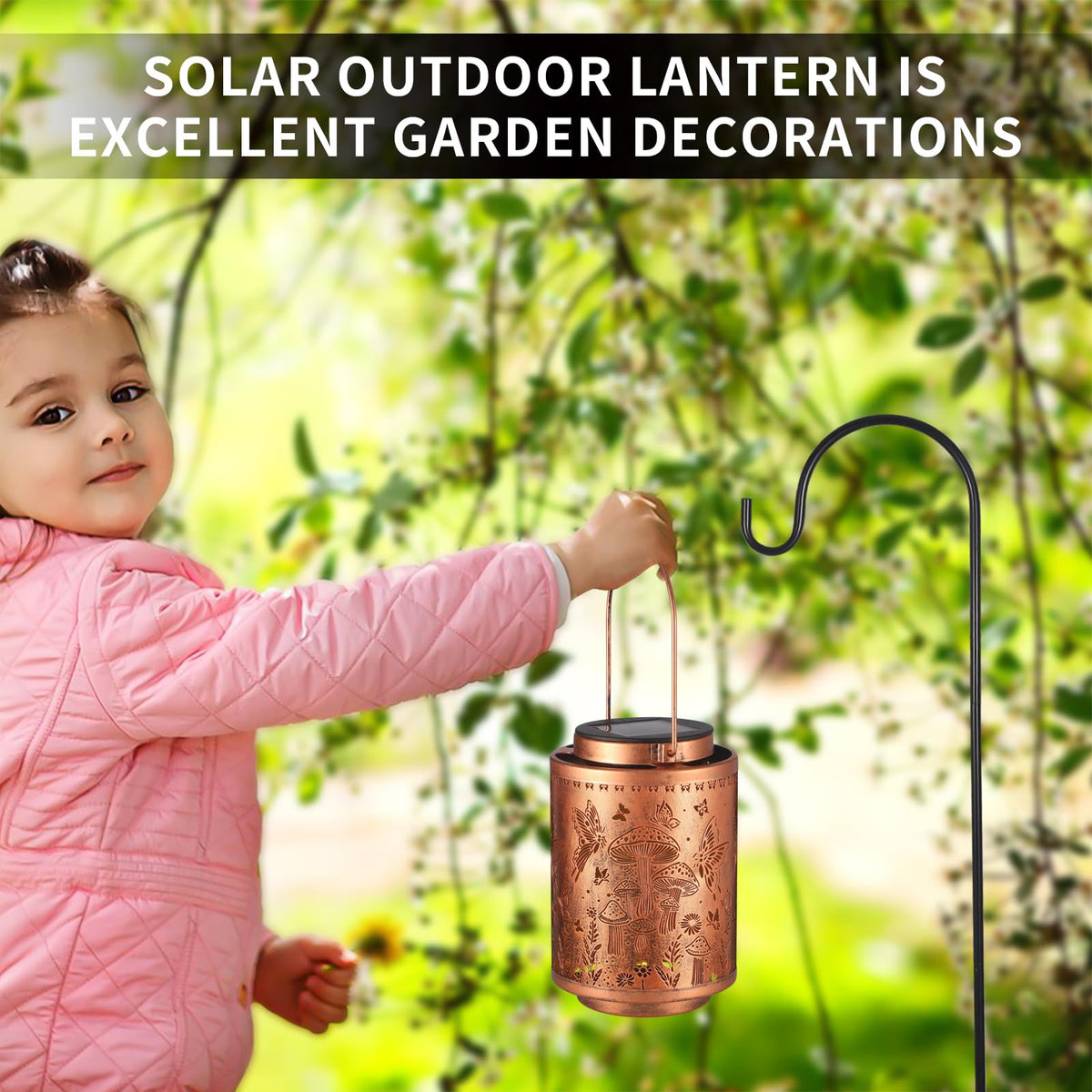 Tepaken outdoor lanterns decorate porches with elegant butterfly design.