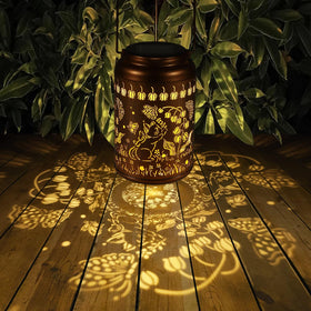 Tepaken solar panel lantern charging during daytime for long night glow