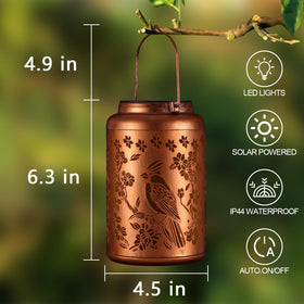 Tepaken Red Bird Solar Lanterns add garden party atmosphere and charm.