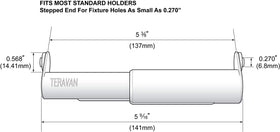 Teravan extender-in-use on a standard toilet paper holder.